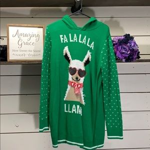 Christmas Jingle Llama Hooded Sweater